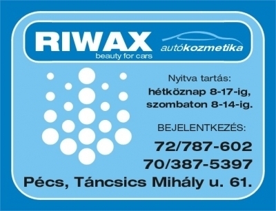 Riwax Autókozmetika Pécs